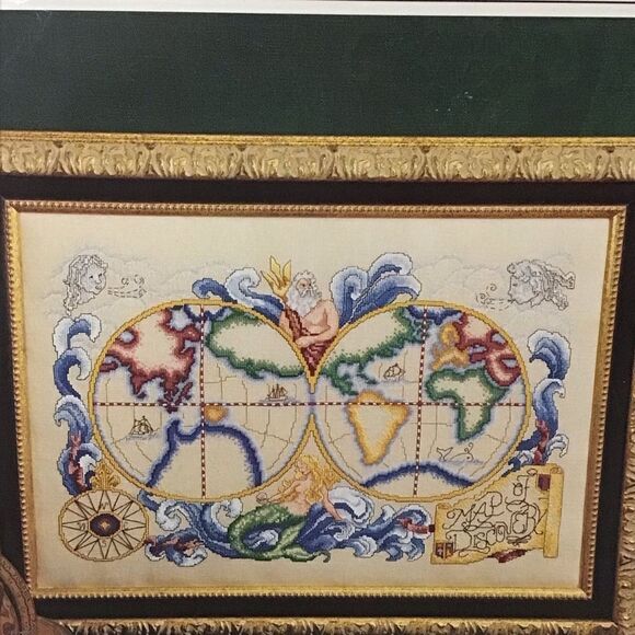 Map of Discovery Cross Stitch Pattern - Picture 2 of 3